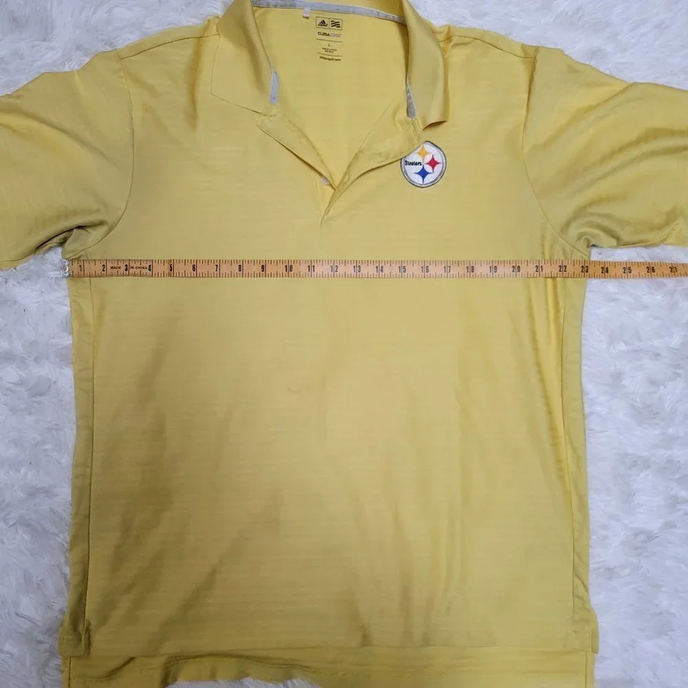 Adidas Pittsburgh Steelers Climacool Golf Polo - L